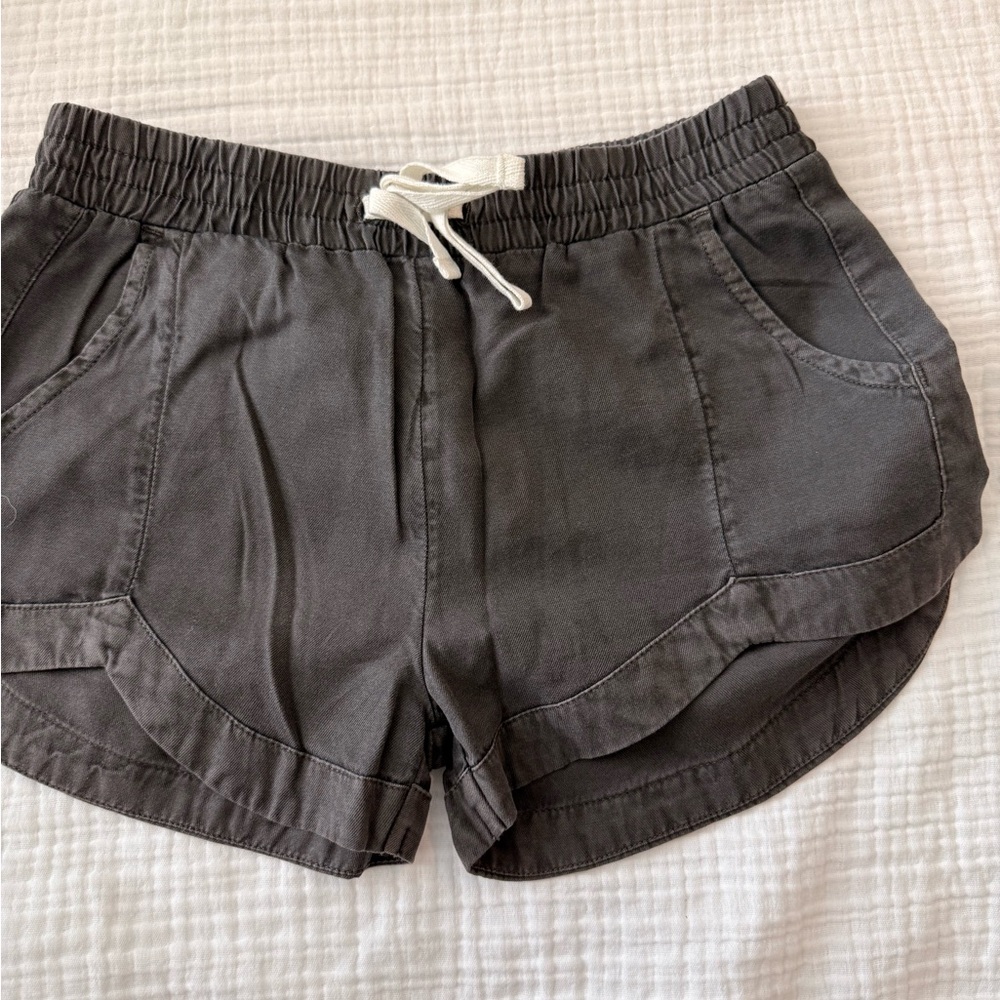 Billabong Gray Relaxed Fit Shorts with Elastic Waistband